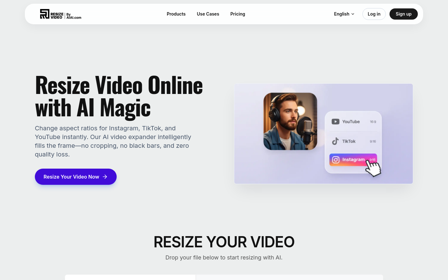 Resize Video preview