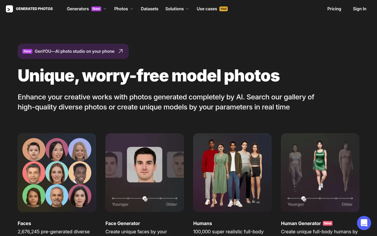 AI Human Generator – Generate and Modify People Online screenshot
