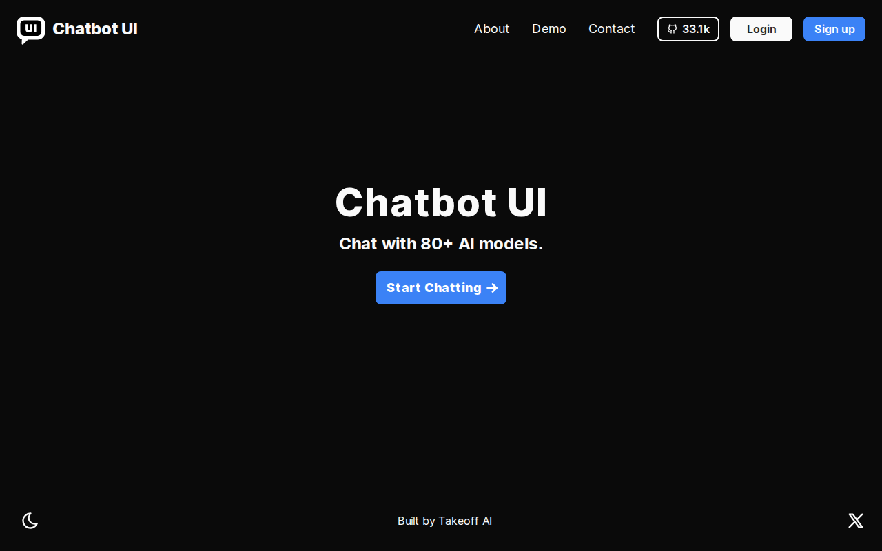 Chatbot UI screenshot