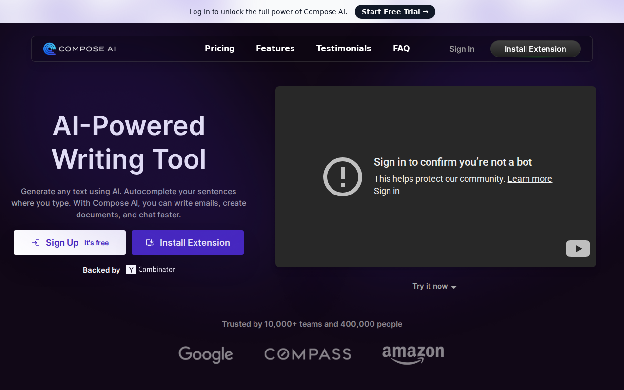 Compose AI: Automated Your Writing screenshot