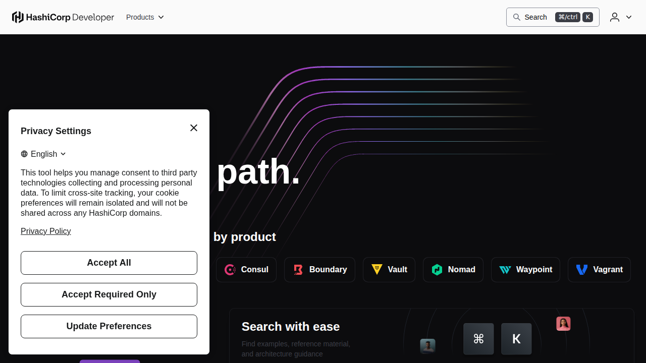HashiCorp screenshot